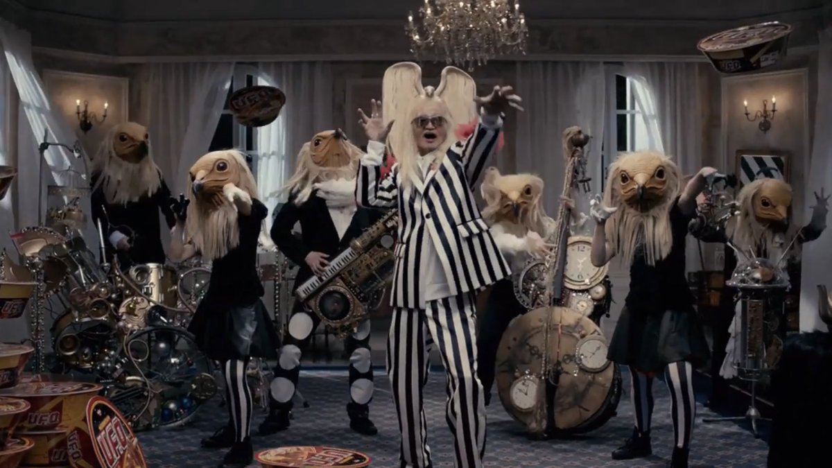 こまつよしお 自由廊 Ar Twitter 日清焼きそばufo 新cm 本日からoa T Co Owv2561nk2 焼きそばufo 内田裕也 エジプトハゲワシ 日清 ソース食おうぜ ロッケンロール ファッションモンスター 自由廊 特殊メイク メイク Makeup Specialeffects