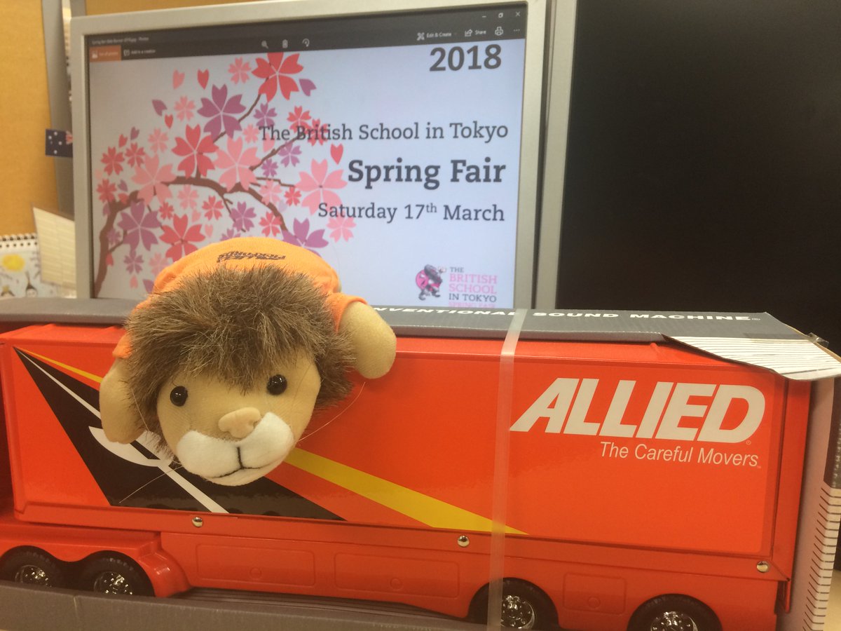 BST_Tokyo's tweet photo. Thank you to @alliedpickfords for their raffle prize donations and providing us with a team to help with the Spring Fair logistics! @BST_Tokyo  #springFair2018 https://t.co/H6jkZ52mzw