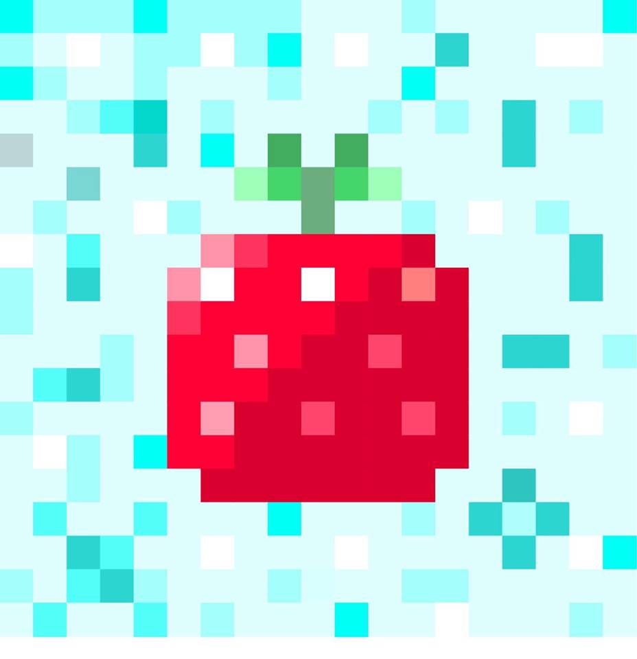 ClusterCritter's tweet image. Cuberry #slimerancher #cuberry #pixelart