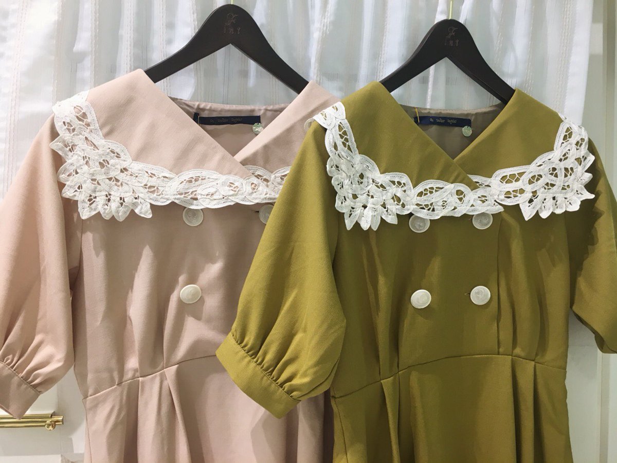 F I N T ラフォーレ原宿店 No Twitter New Arrival バテンレーススクエアカラーワンピース 13 800 Tax Green Beige Angelus Limitedからとってもクラシカルなワンピースが入荷致しました フィント Angelus Fint レース ワンピース クラシカル Classical