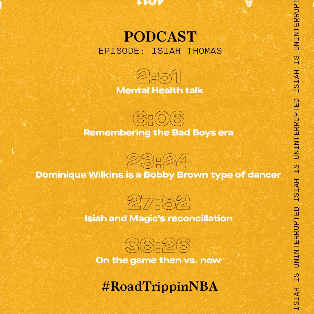 #ICYMI, episode 18 with the 🐐 @IsiahThomas is out now! You don't want to miss this.

Listen here: apple.co/2A3bFG4