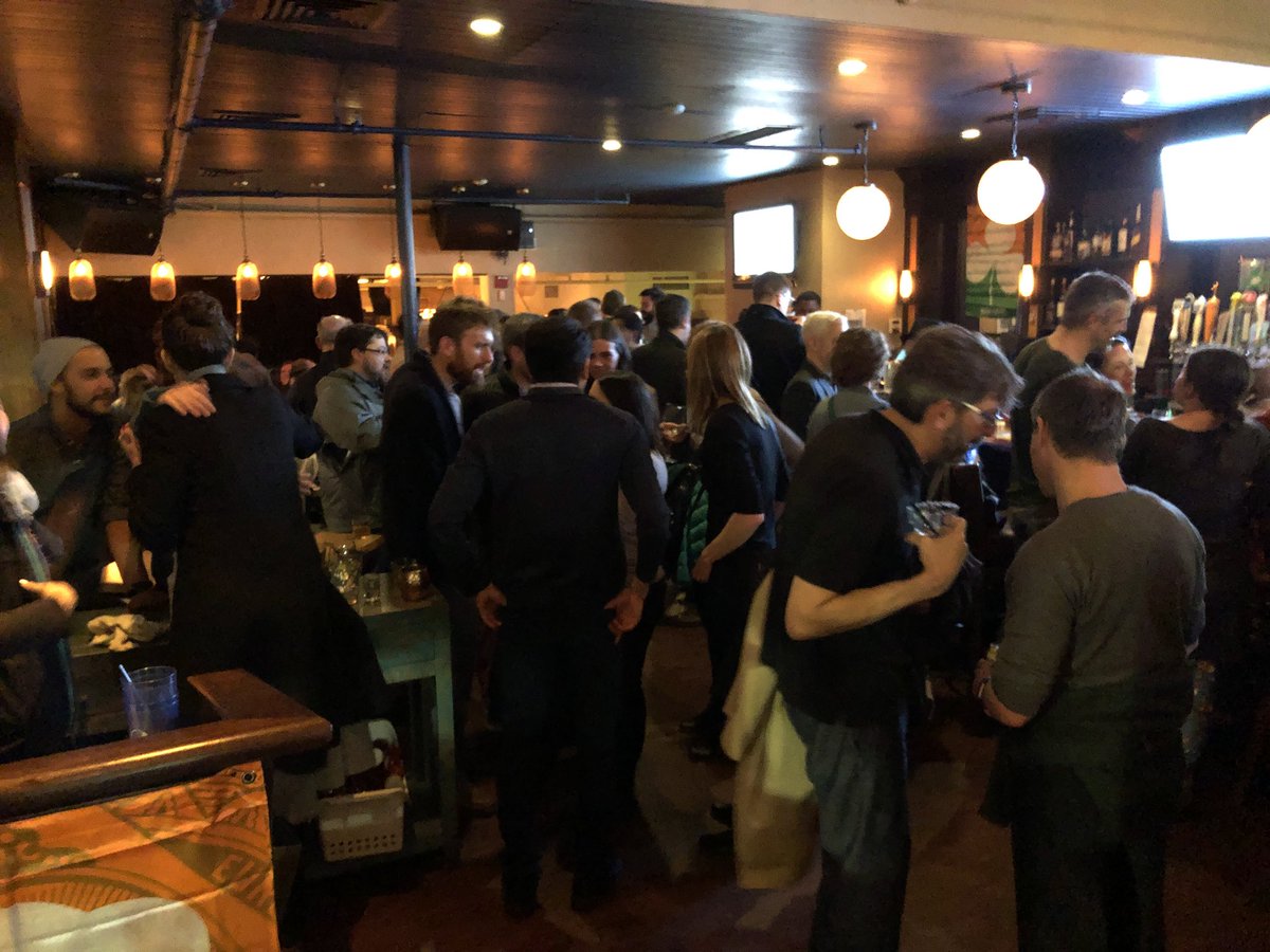 EWidera's tweet image. #hpmparty moving to Bukowski Tavern at 12:15.