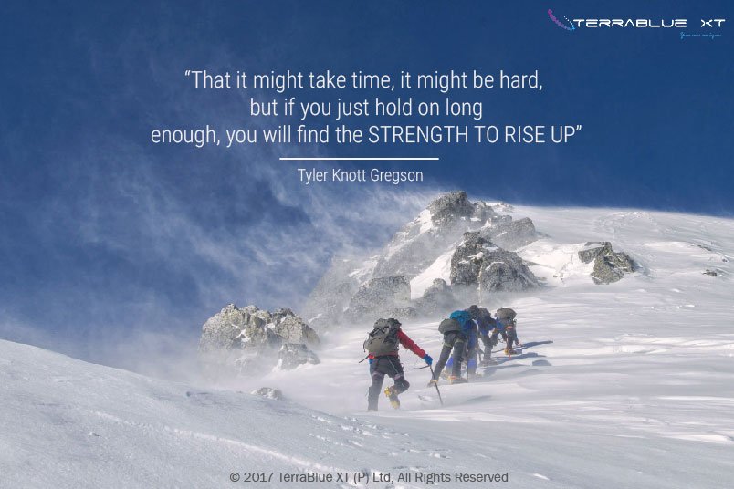 It may take time, but like a mountain, you will find the strength to rise.  :)
#HoldOn
#Motivation