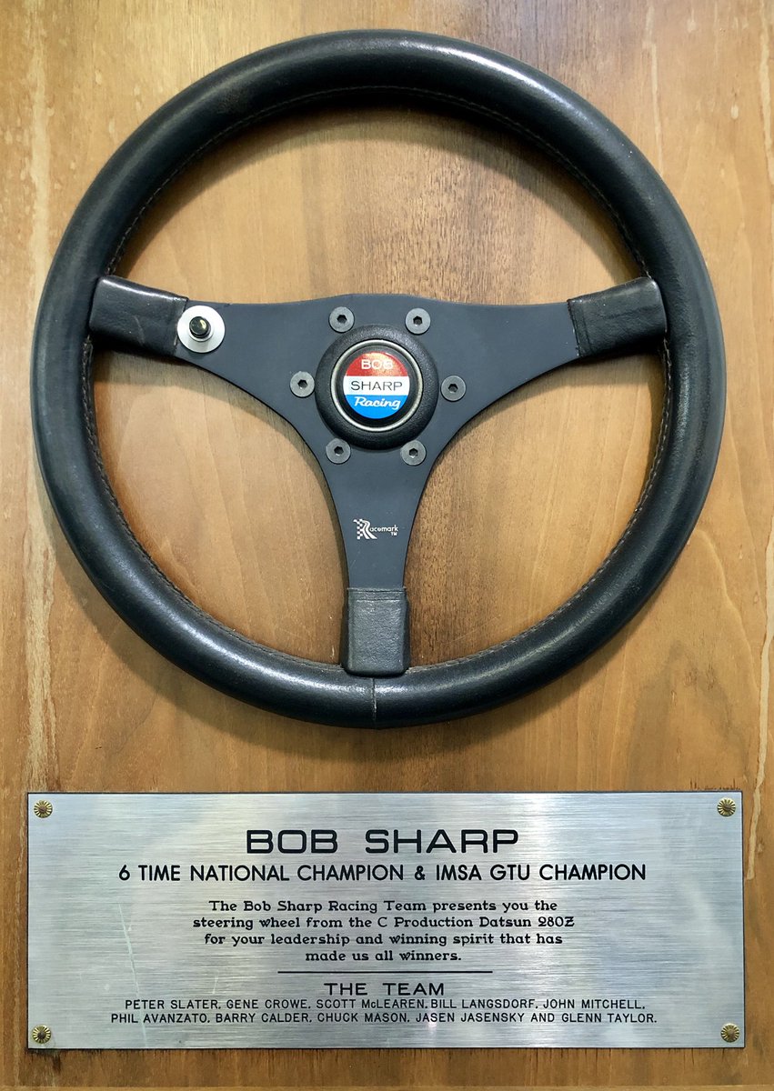 motorator's tweet photo. Some wall art for the CarCast Garage. #bobsharp #nissan #datsun #racecar #champion https://t.co/krFHWA9jPQ