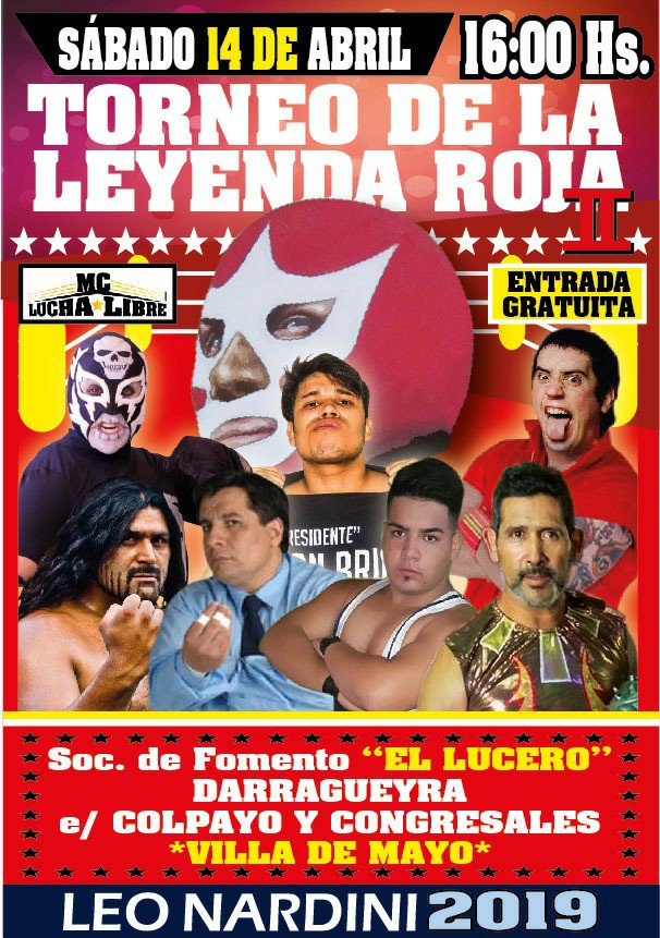 RolonWrestler's tweet photo. Nos vemos en Abril en el #TorneodelaLeyendaRoja en #MasterCatch ✌🏼🤼‍♂️ https://t.co/Fq454M7K6n