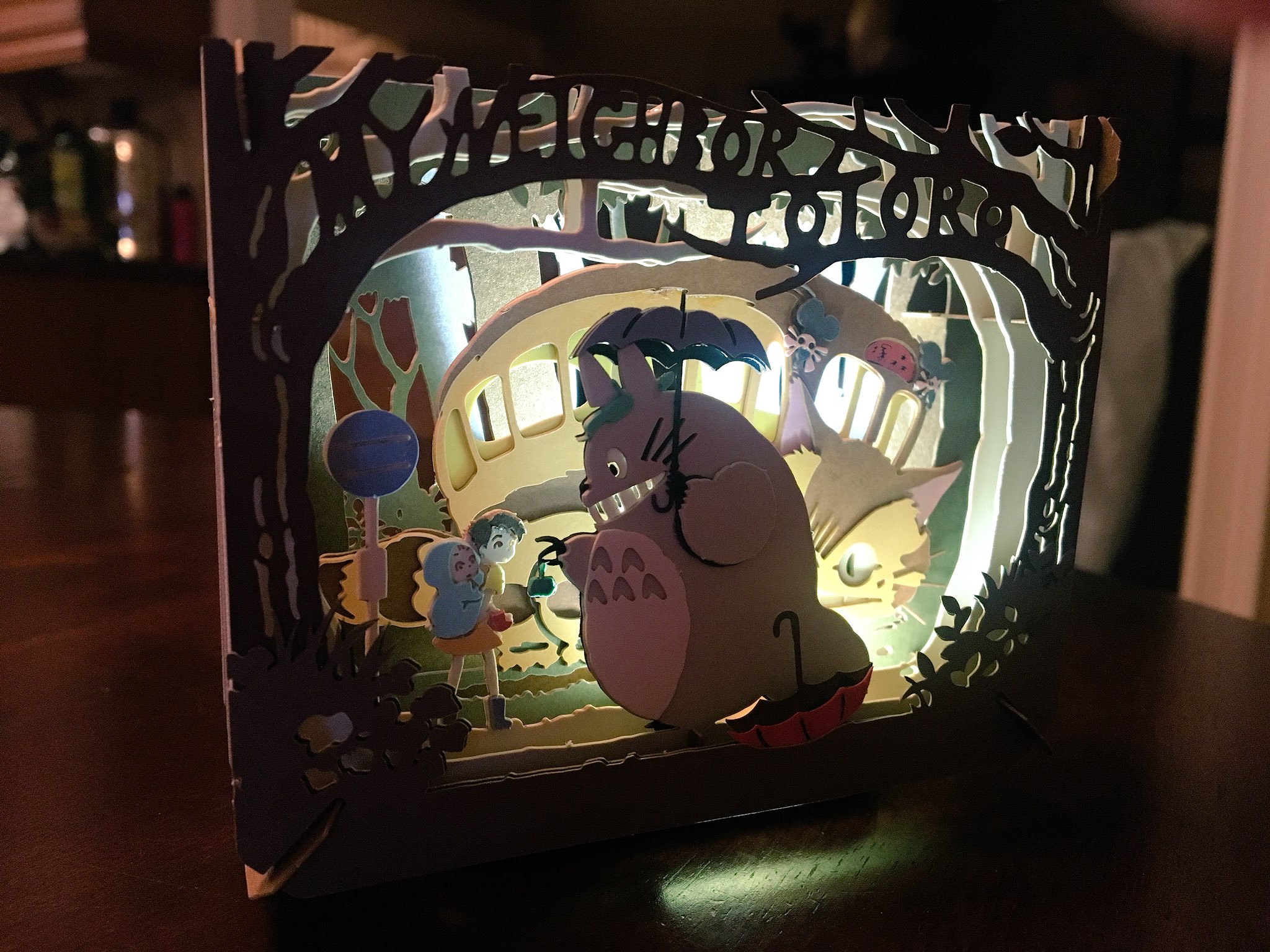 SouL on X: Finished!!! This was difficult, but so fun to make ☂️ #Totoro Paper  Theater #Ghibli #Totoro  / X