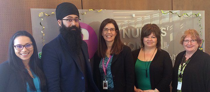 BCNursesUnion's tweet photo. BCNU leaders met w/ Moninder Singh &amp; Lisa Lucarino from HEABC; “violence prevention process must be collaborative” @csorensen4 @adriandix #safepatientcare @HeabcNews https://t.co/VCzLFc5Wqh