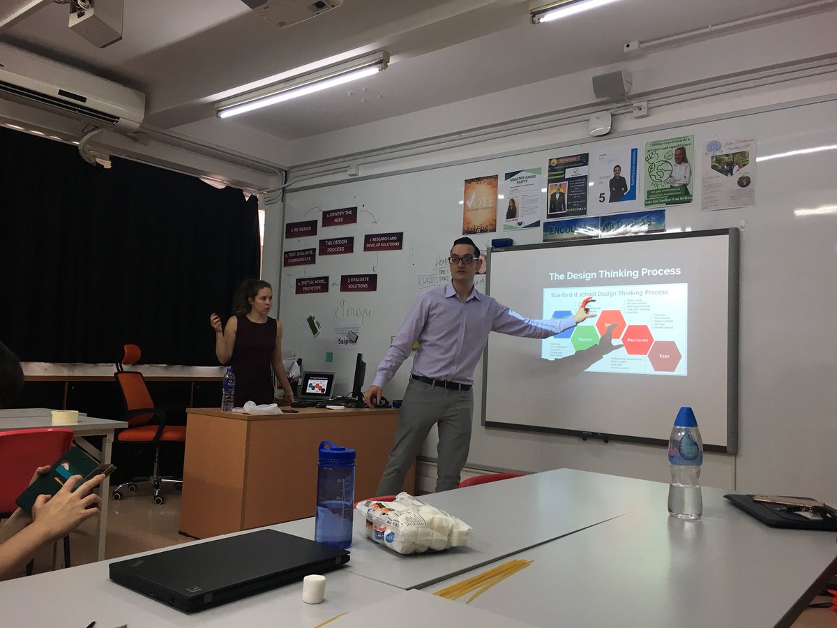 CMcFarland34's tweet photo. Learning about creating hands-on #authenticexperiences for students from @MsHoskinsTech and @mrwaller15. Great work guys! #designthinkingprocess #realworldskills #pddsc #handsonEd #creativity #innovation Check out our massive (and wobbly!) free standing structure ππ https://t.co/2xJHLf9V3M