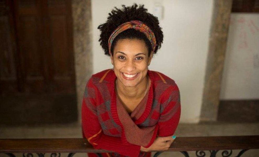 blkgirlculture's tweet photo. Marielle Franco, the Brazilian political powerhouse was assassinated on Wednesday night in Rio. 

Marielle was a radical anti-police brutality activist and a champion for many Black Brazilians. 

Rest in power, Marielle. ✊🏿
#SayHerName https://t.co/K7YLc6sJUw