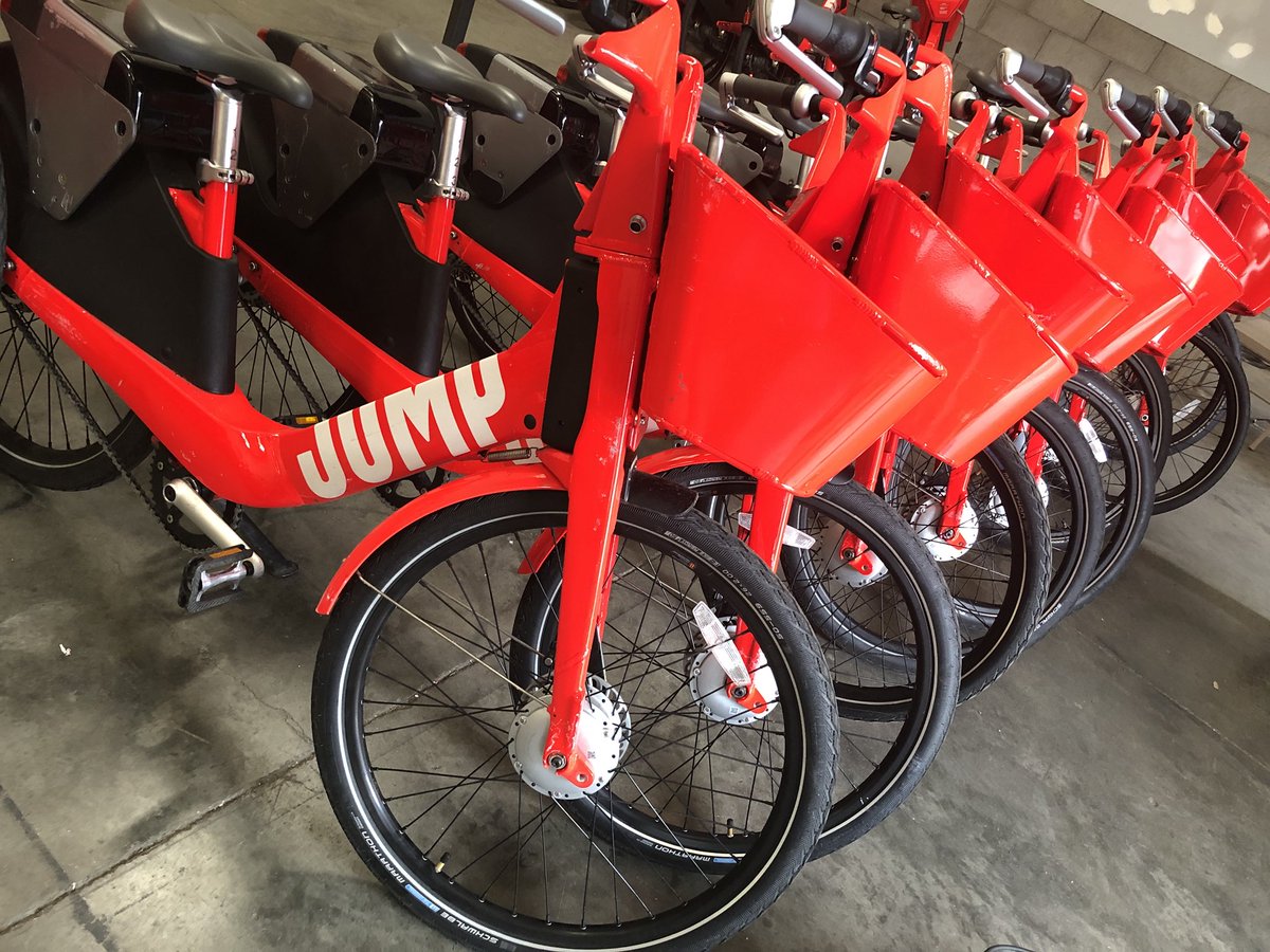 bett_yu's tweet photo. So far 20,000+ have signed up for @jumpbikes - SF’s first dockless electric bike system. @Uber is partnering to roll out #uber bike to more users every week. Story @CBSSF 11 pm @VeronicaDLCruz 10 pm @NightBeatTV https://t.co/iHzUycXT0J
