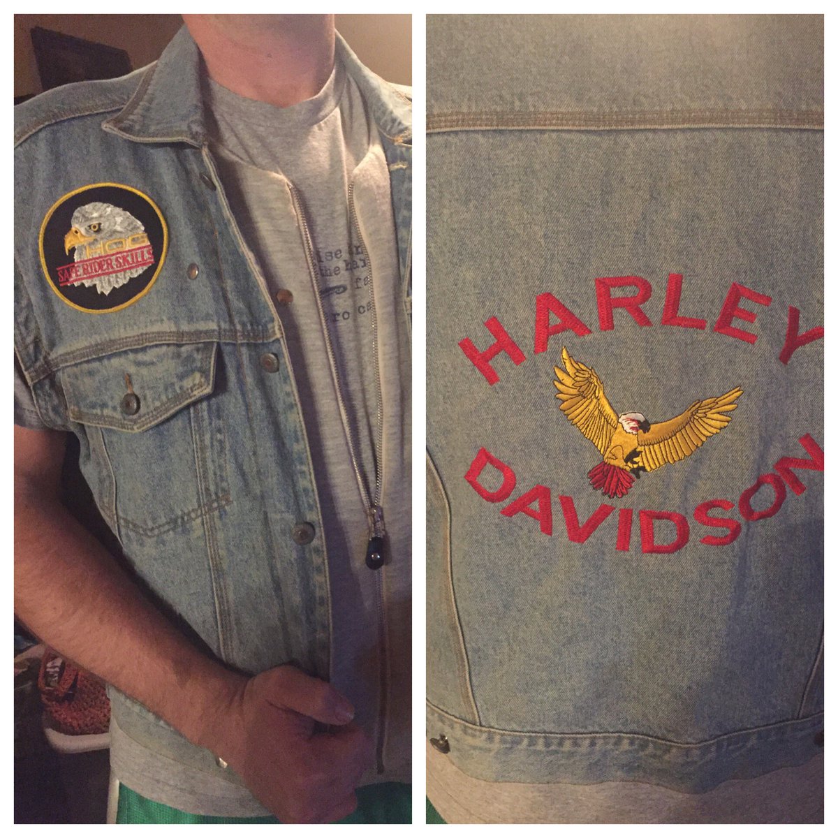 PR_Ali's tweet image. . @theoldp what are your thoughts on this #bugleboy jean vest with gray sweatshirt inlay for a summer jean look on the peninsula?