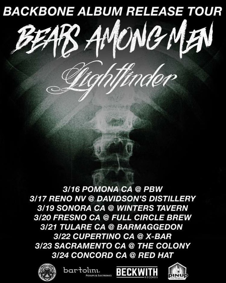Stoked as hell to kick this off tomorrow with @BearsAmongMen 🌲🌙