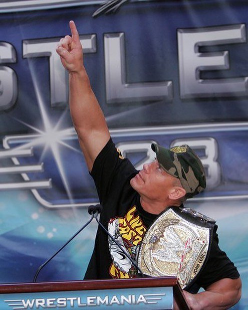 jeswale's tweet photo. Finaly #John_Cena earn to wrestlmania 34 Is dreem match https://t.co/L4bCRjoRvR