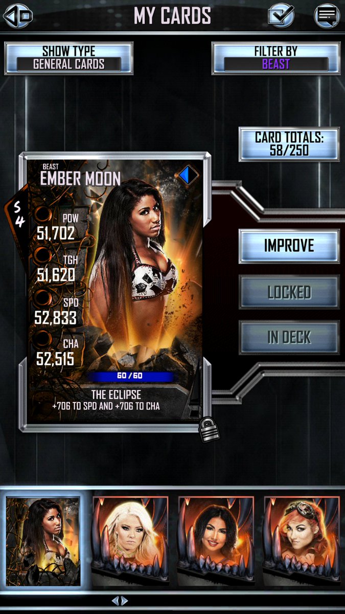 LambeauOriginal's tweet photo. An Eclipse is happening. @WWEEmberMoon @WWESuperCard
#EmberMoon
#WWESuperCard
#SpringFusion https://t.co/x33O75y9ZT