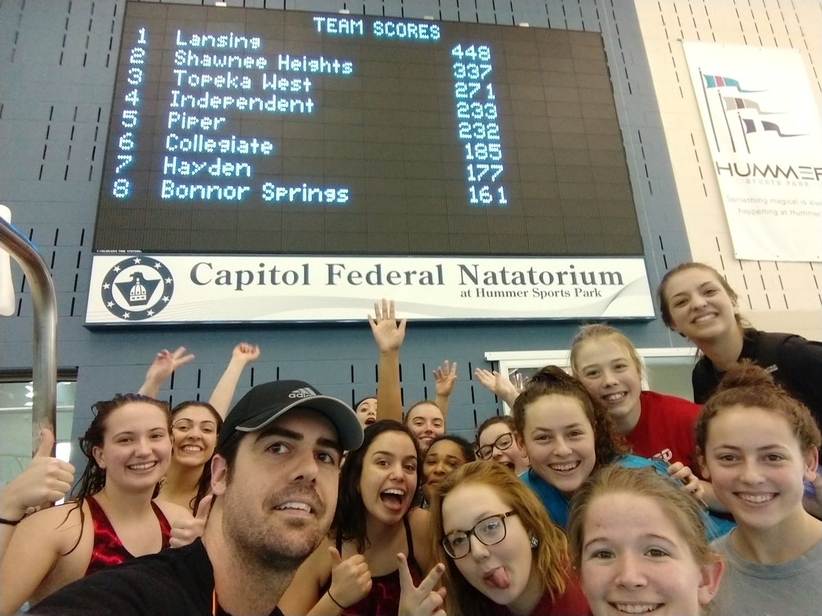 tbird_aquatics's tweet photo. Wow!  What an amazing meet for our team!!!  

We made history this evening with Shawnee Heights Swim &amp; Dive.  Our team placed 2nd out of nine teams.  Placing in the top three as a team has never happened before. https://t.co/XVIEaM23Qn