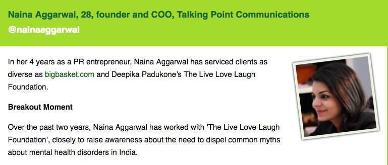 PaarulC's tweet photo. Congrats #GodrejPRmomentIndia3030 winners! @himanirautela @meghabehl @karismatical @PujaAugust @nainaaggarwal @michellesethi #HurleneKharbanda #PrachiSinha https://t.co/sdEoZZy8Tx