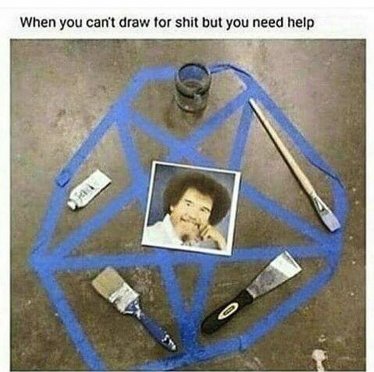AlienAstronauts's tweet photo. In Bob Ross We Trust. https://t.co/iMU0Jm4Dn5