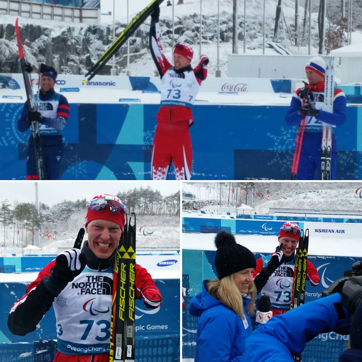 CBCScottRussell's tweet photo. PEI's @markarendz GOLD 15k Biathlon @pyeongchang2018 
"I think of how my community supported me when I had my accident  Now I bring back a Paralympic GOLD medal to them" @cbc @CBCOlympics @cbcsports @biathloncanada @cccski @CDNParalympics @CBCPEI @Paralympics #homeofthechampions https://t.co/fWSnTxX7Jl
