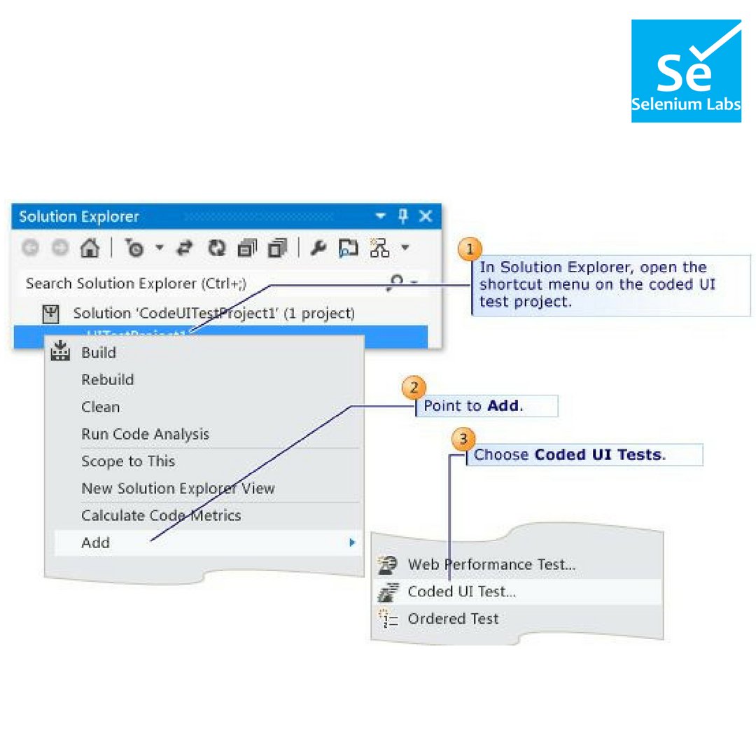 selenium_labs's tweet photo. Functional Testing using CodedUI! 
Training Duration: 16hrs!
 Enable developers and functional testers to automate testing by using CodedUI! 
#AboutCodedUITesting #CodedUI #Seleniumlabs #SupportedTechnologies #UnderlyingTechnology

https://t.co/wPjEwTyCoj https://t.co/q2C5VTi6mW