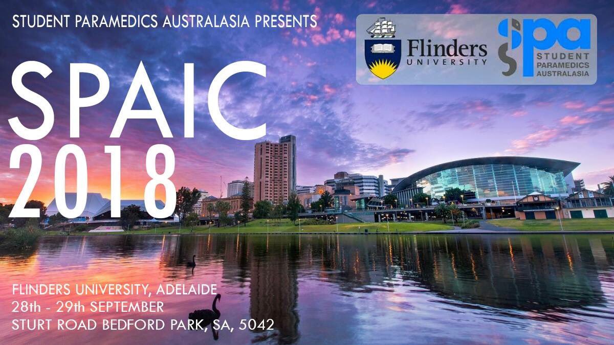 ACParaStudents's tweet photo. #SPAIC2018 dates have been announced! 28th - 29th September 2018! @Flinders SA! Keen is an absolute understatement. Save the date and get saving! #SPA https://t.co/m0fj02OfaQ