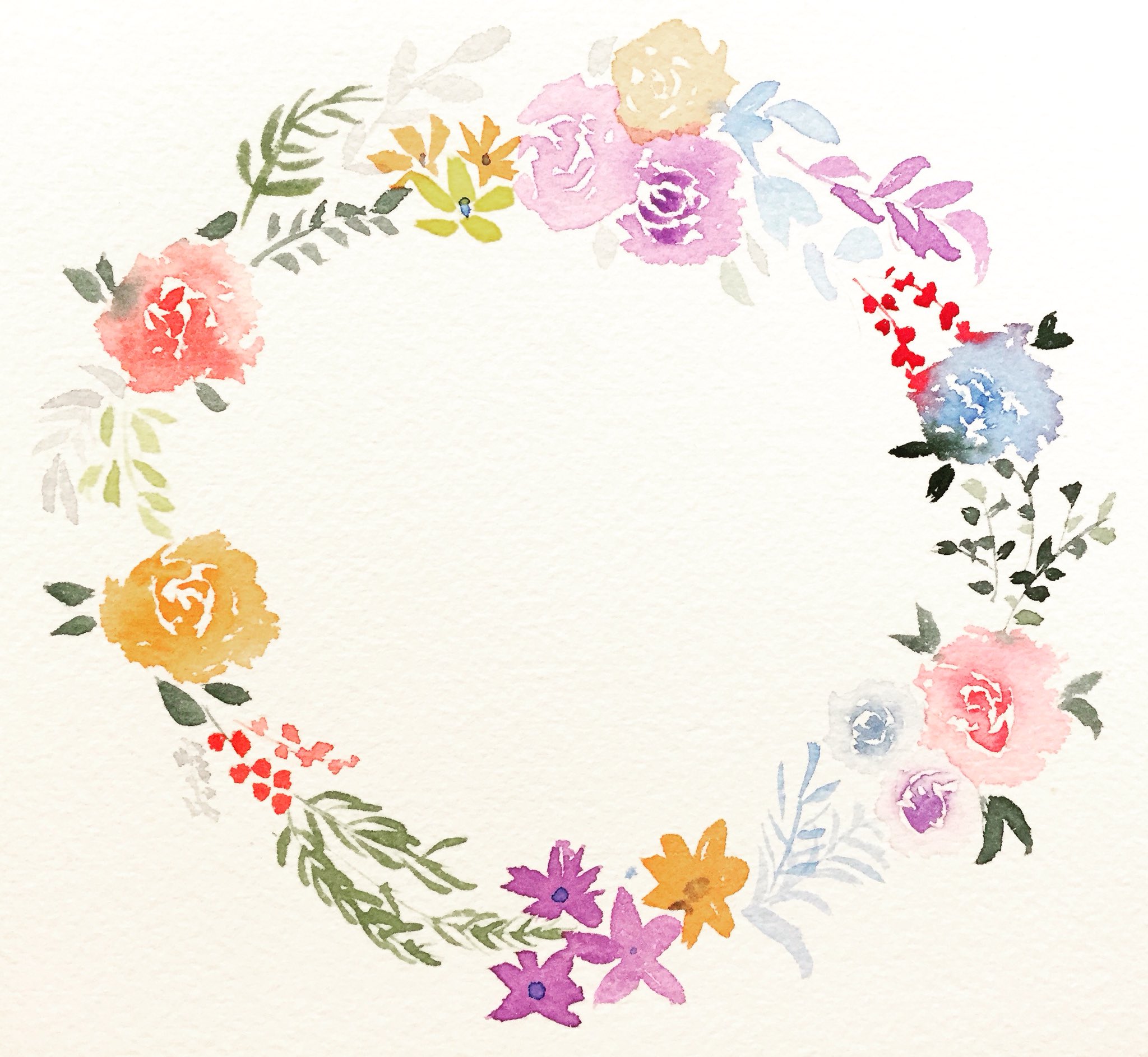 Flower ring cheap painting