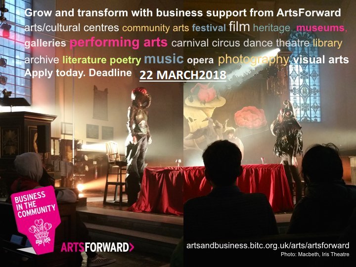 arts_business's tweet photo. Last week to #apply to #artsforward & be matched w/ experienced professionals for #FREE & access #business #support through a #mentor or #trustee – DEADLINE 22MAR https://t.co/CApcgA1SKW #art #culture #London #fridayfeeling https://t.co/4A93MnNjae
