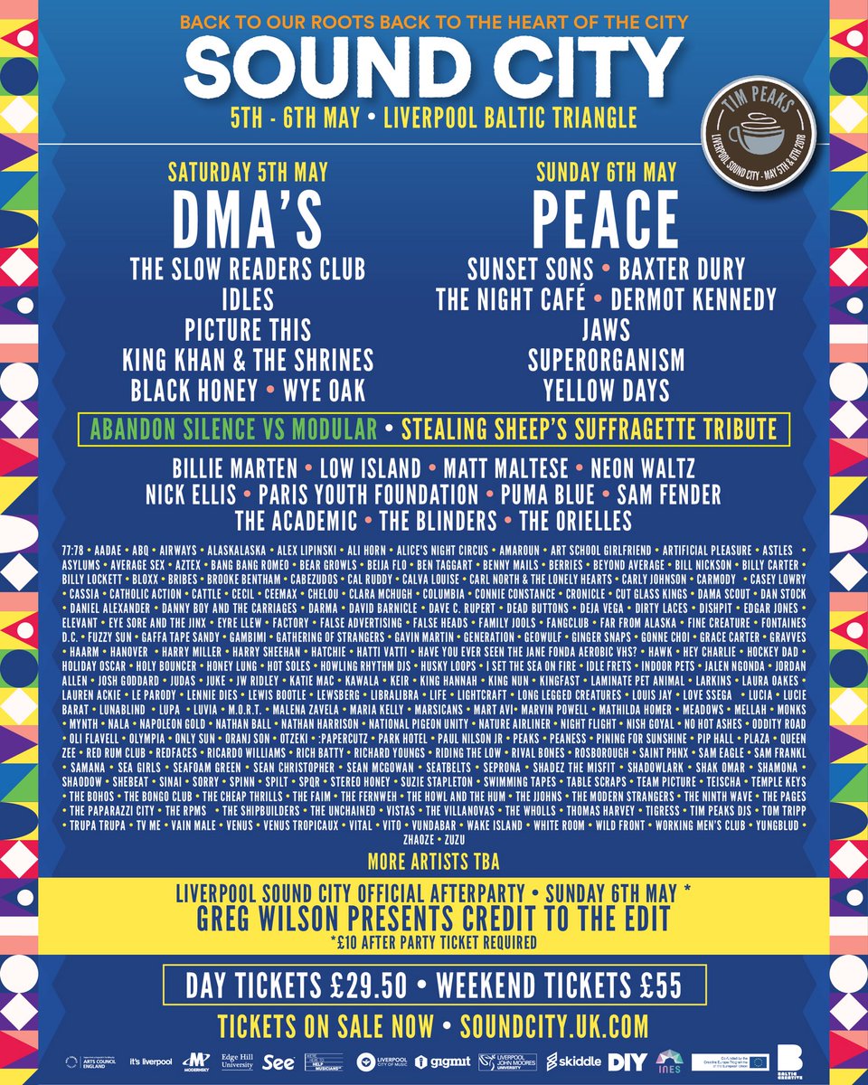 WE’RE PLAYING LIVERPOOL SOUND CITY! #SoundCity18 #LiverpoolSoundCity <a href="/SoundCity/">Liverpool Sound City</a> 

Alongside @nalamusics, <a href="/VENUSGRRRLS/">VENUS GRRRLS</a>, @ThomasHarvMusic &amp; Long Legged Creatures as part of the <a href="/LeedsMusic/">Music at Leeds Conservatoire</a> showcase.

TICKETS: liverpoolsoundcity.seetickets.com/tour/liverpool…