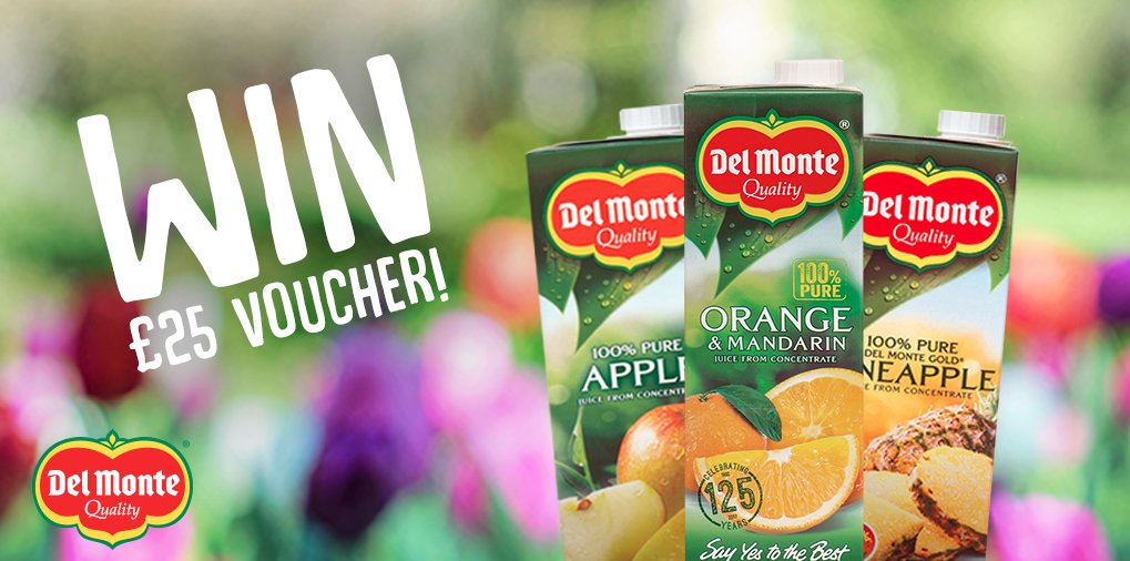 DelMonteJuiceUK's tweet photo. Follow &amp; Retweet to win a £25 Garden Centre Voucher! Spring is nearly here and soon it'll be the perfect time of year for getting out in the garden! #FreebieFriday https://t.co/12XYwyaKOm