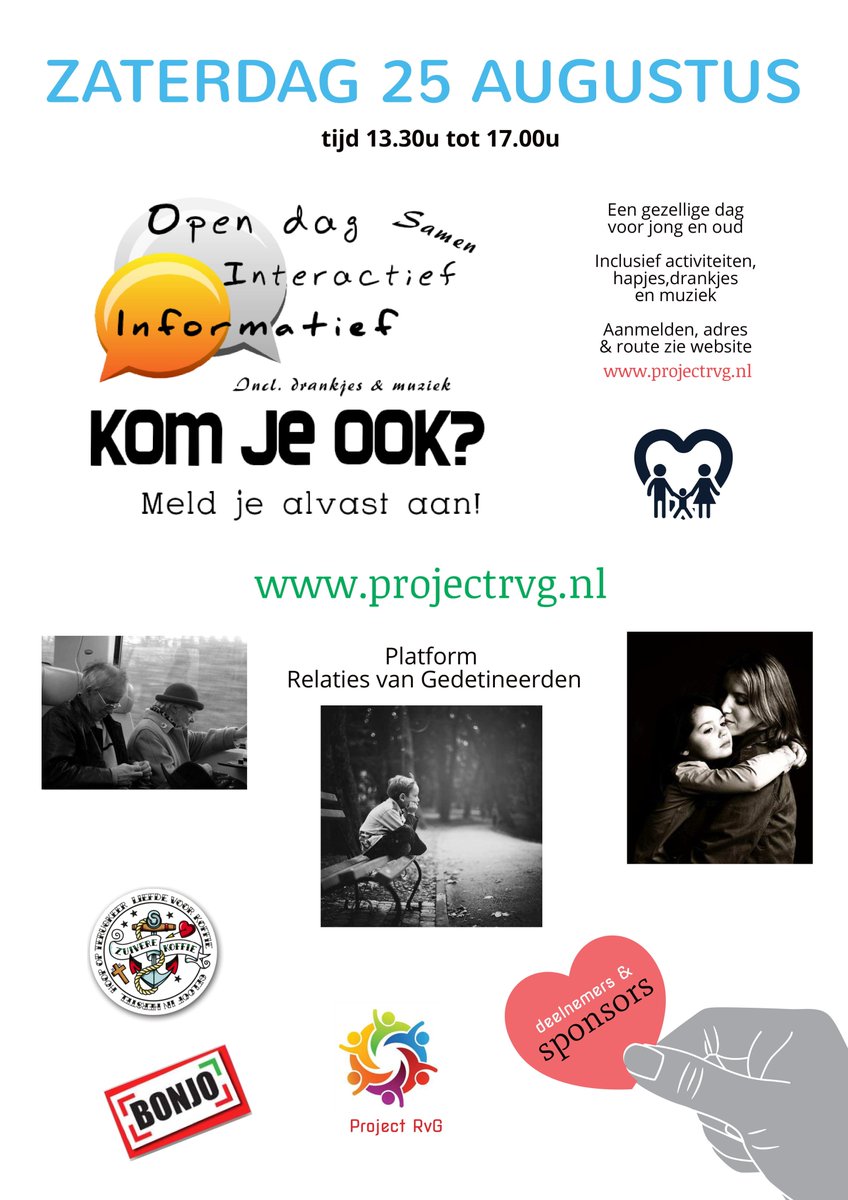 Ontmoetingsdag voor gezin en familie van gedetineerden. Voor jong en oud.
