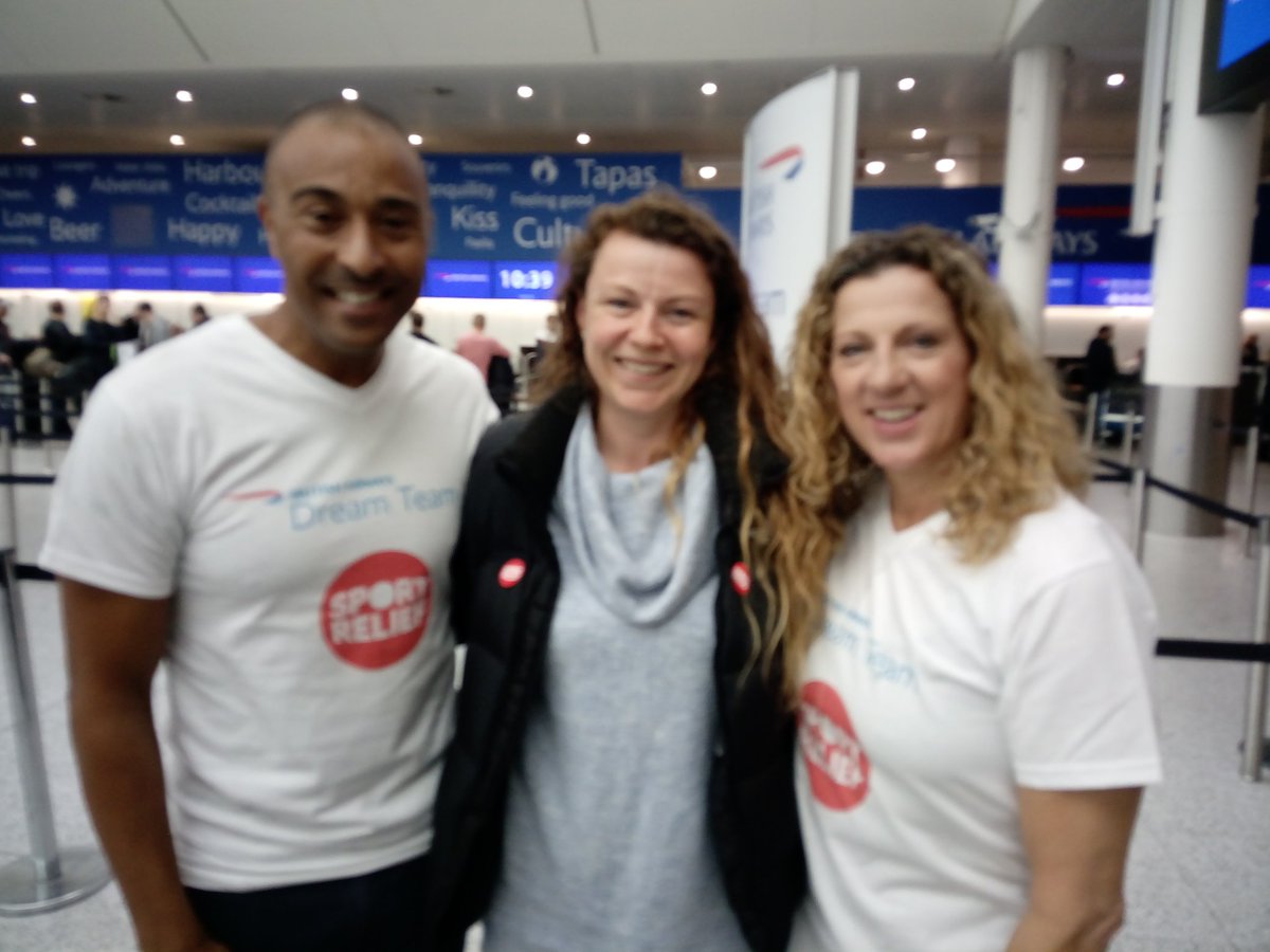 Lewes DC with superheroes Sally Gunnel and Colin Jackson. Be inspired #SportRelief