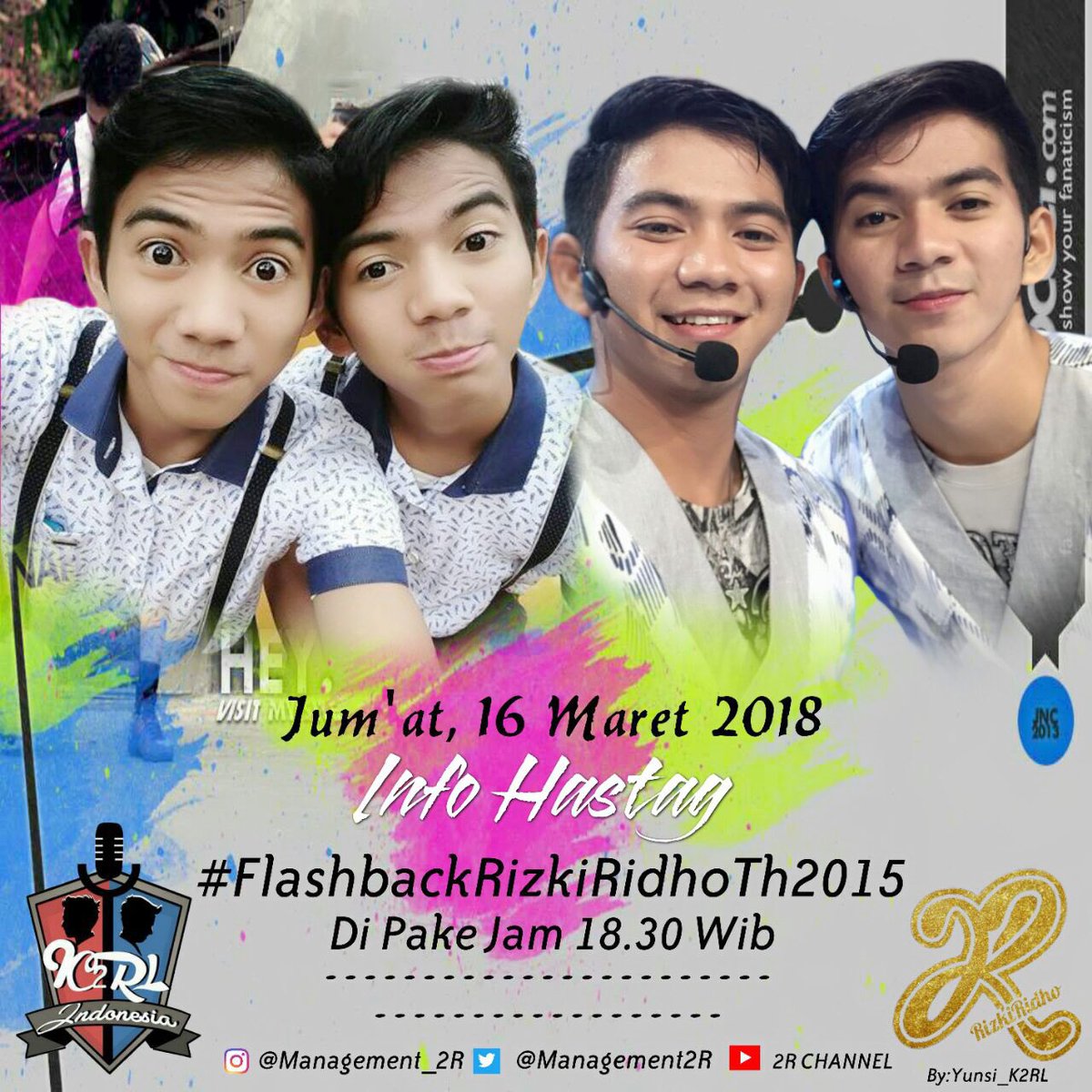 DA2_Ridho's tweet photo. Sukaaa terharuuu😭😭semoga slalu konsisten dlam kebaikan..selalu menjadi pribadi yg baik..😘😭🙏 #FlashbackRizkiRidhoTh2015 https://t.co/AYCgi9a8sZ