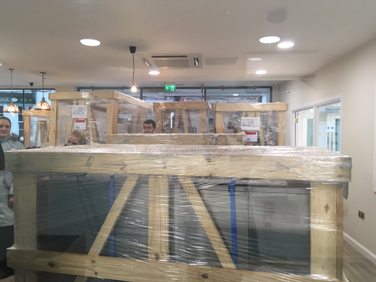 Wahoo! We're all in! Just on the wrong side of the factory now!