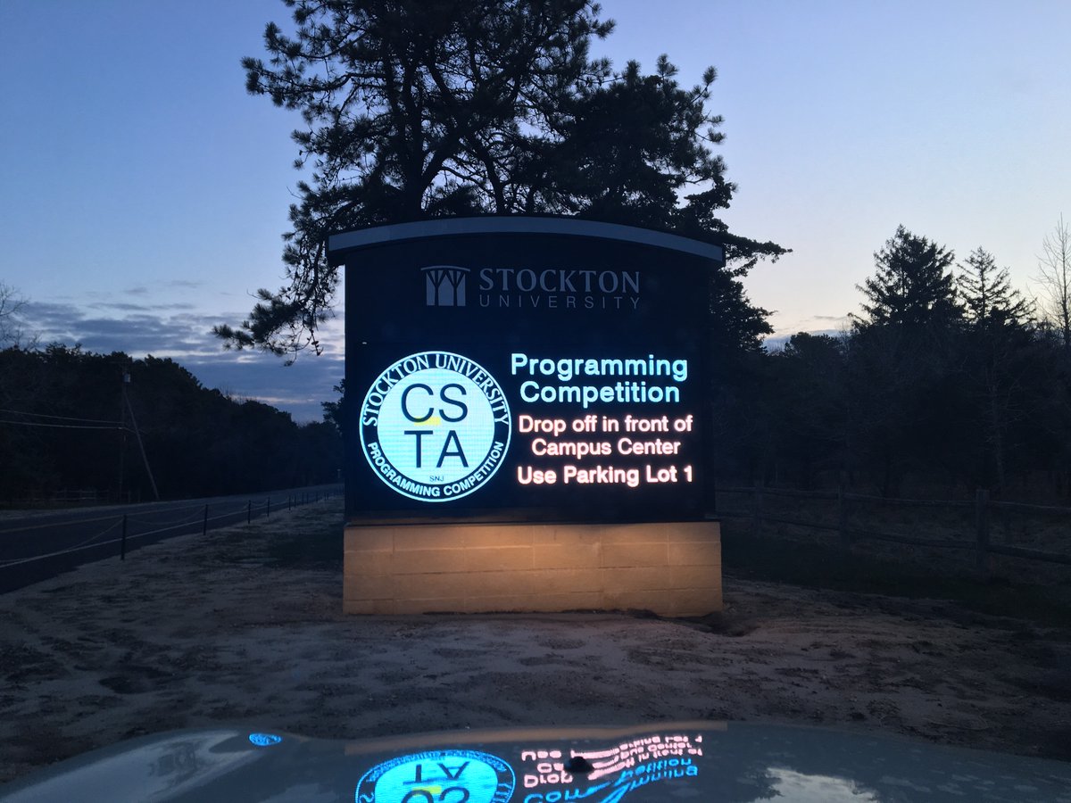 stockhackNJ's tweet photo. @csteachersorg  #CSTANJ #CSTASNJ  Our young programmers are welcomed to @Stockton_edu today! https://t.co/EzkdRGrrbk
