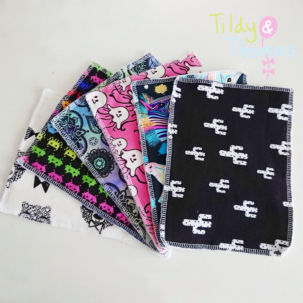TildyandThomas's tweet photo. NEW ~ Reusable Bamboo Wipes 🎋

Our wipes are made from a soft bamboo towelling and a super cool Cotton Lycra print. 
They’re available in 2 sizes: Small (12x12cm) £10 for 6 OR Large (15x20cm) £12 for 6 in a surprise mix of fabrics.

Link in bio. 
#reusable #wipes #mumandbaby https://t.co/6M0mdclOI2
