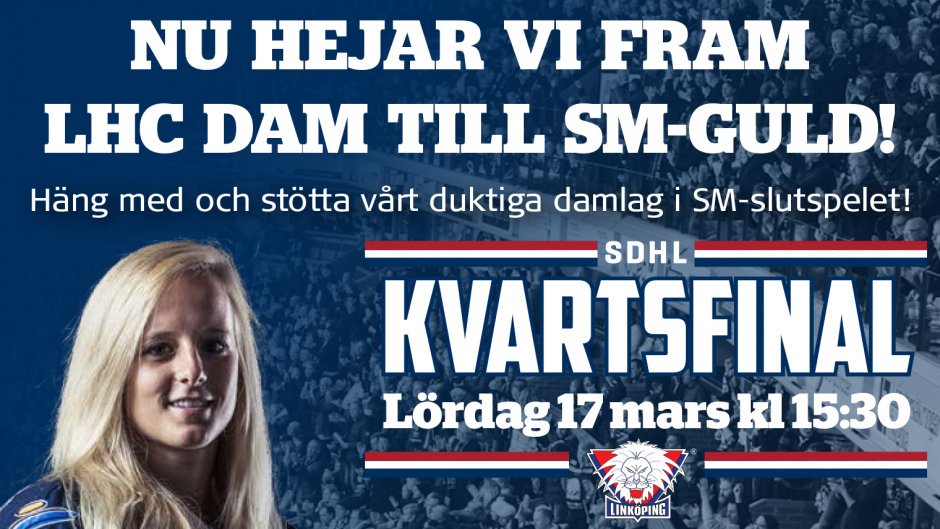 Inga lördagsplaner än? Då tycker vi att ni ska boka in ett besök i Stångebro Ishall och damernas kvartsfinal mot AIK! 

Det är fri entré tack vare ett antal sponsorer som gått in och sponsrat matchen! Cluben måste dessutom vinna för att säsongen ska fortsätta! 

Kom igen Cluben!
