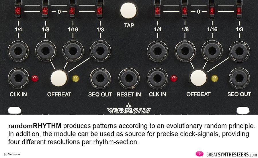 vermonagear's tweet photo. A short review of our #randomRHYTHM random-based #trigger #sequencer on @GreatSynths https://t.co/qddJmvn0B1 https://t.co/UzVLN86yIN