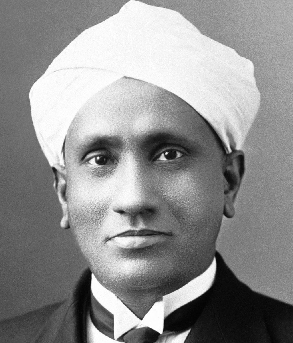 NobelPrize's tweet photo. "I propose this evening to speak to you on a new kind of radiation or light emission from atoms and molecules." Venkata Raman of Calcutta University 80 years ago on 16 March, 1928. #NobelPrize awarded for the Raman effect. https://t.co/IZeqMREbl6