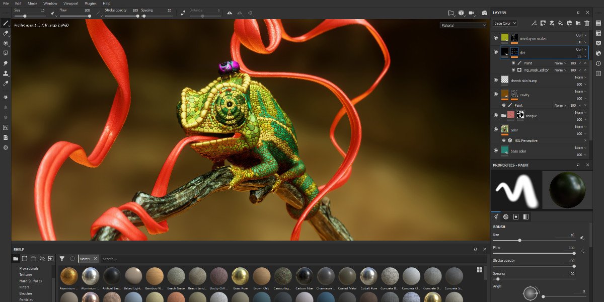 #SubstancePainter 2018.1 is out. The update declutters the texture painting software's UI, improves 4K painting performance and adds the option to drag and drop materials in the viewport #texturing #gamedev bit.ly/2pfKhQQ