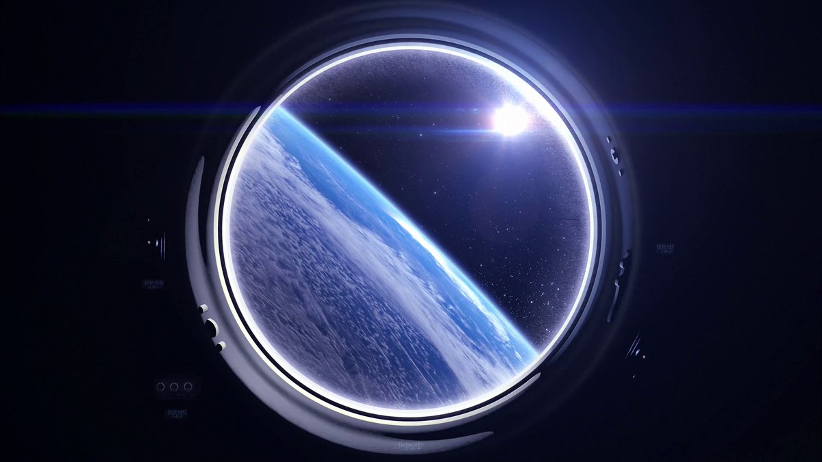 SpaceTech____'s tweet photo. An incredible view of the Earth from through the porthole of a spaceship.
The Earth and Sun in The window.
#NASA #ISS https://t.co/8crmtBIMub
