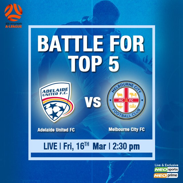 iamdarth007's tweet photo. Today @AdelaideUnited and @MelbourneCity FC are set to face off in a crucial A-League game as both teams look to consolidate their position within the top 5
Watch this classic encounter #LIVE only on #NeoSportsNetwork @ 2.30 PM
#football #winner #goal @ALeague #league https://t.co/fWqVZ7Y6S8