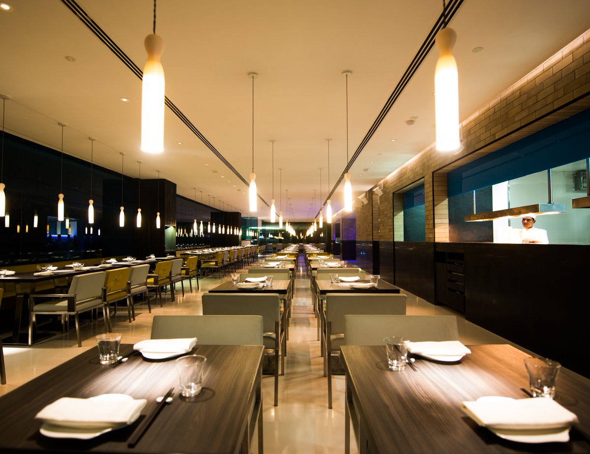 We have several tables, small and large, where guests can sit and enjoy a meal with friends and family. For larger groups such as corporate lunches or celebrations, private areas can be cordoned off and booked. 

Call +919222222800 or email reservation.bengaluru@yauatchaindia.com