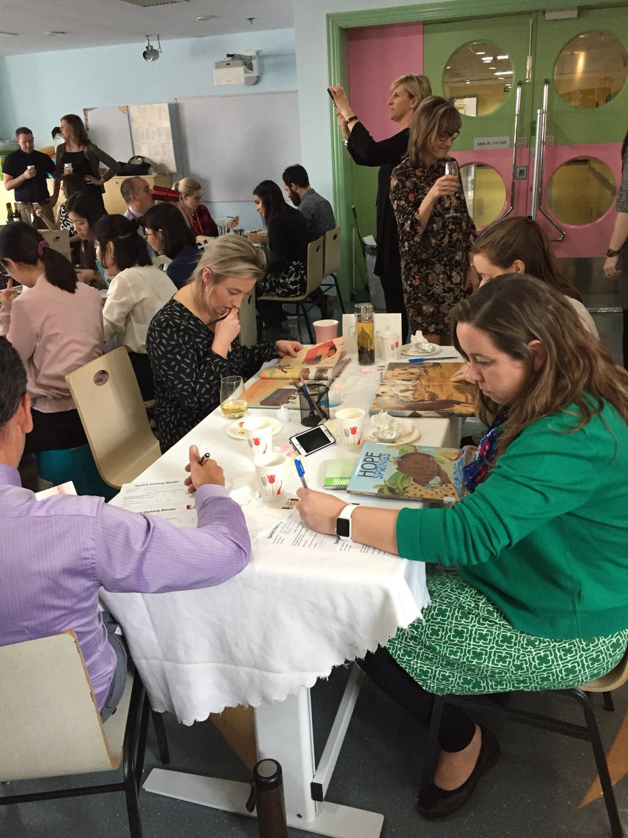 janebaird123's tweet photo. Speed dating with books with #mycusb staff. Great way to end a fabulous week of learning and reflection with some truly amazing educators!! https://t.co/V3Ltr1q2jm