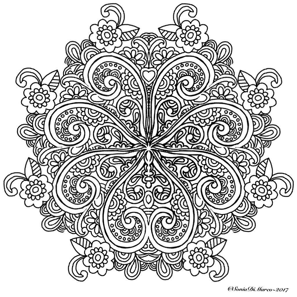 Intricate designs for those of you that like to spend hours on the one piece 😊 #mandala #recolor #adultcoloringpage #adultcoloring