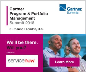 jaydubas's tweet photo. #ServiceNow is Platinum Sponsor at @Gartner_inc Program &amp; Portfolio Management Summit 2018, 6 &amp; 7 June at Park Plaza in London. https://t.co/m574lgtGNg https://t.co/sMBq1Sx1P1