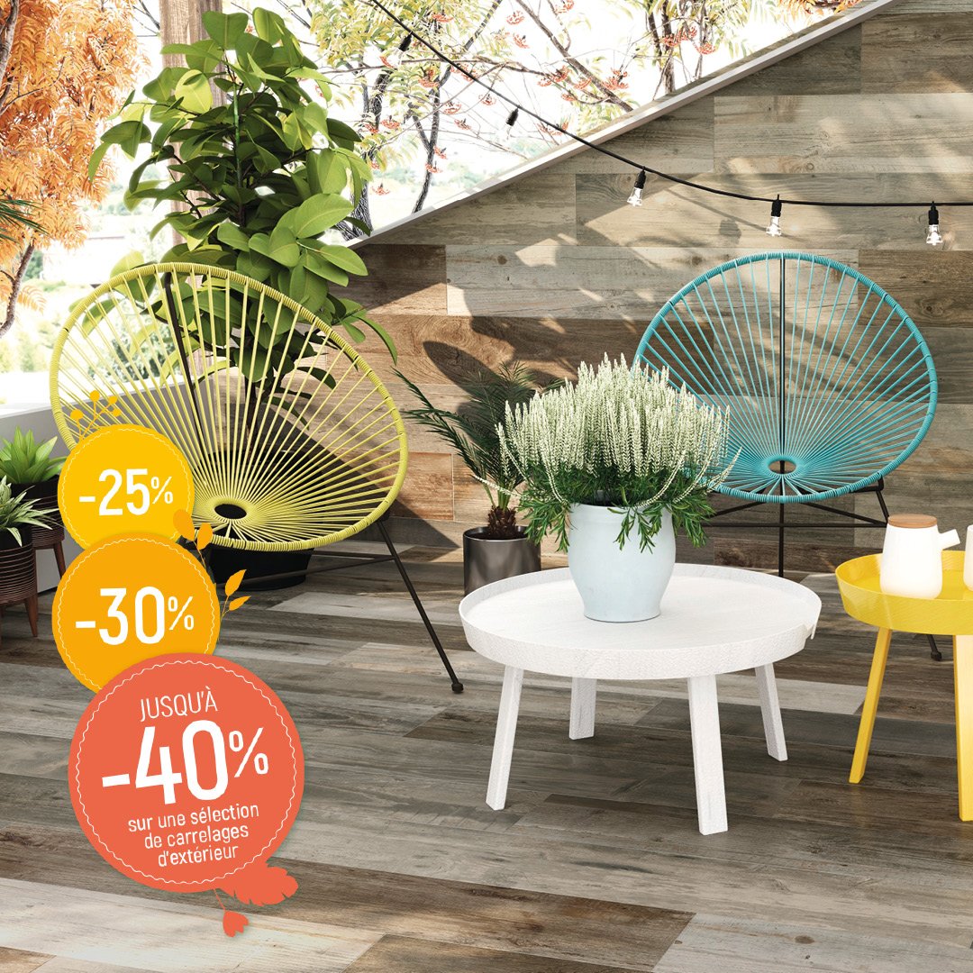 🌿🌿Vous rêvez de l’authenticité d’une terrasse bois ? 💖
Optez pour un dallage imitation bois réunissant esthétique, confort, facilité d’entretien 👍👍et bonne tenue dans le temps.

Il ne vous reste qu’à choisir le style !

#authenticité #bois #entretienfacile #dallage