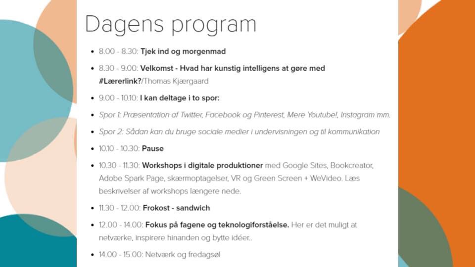 laererlink's tweet image. Så er #Lærerlink skudt i gang! Find dagens program og placering af workshops i vores FB-gruppe👍🏻