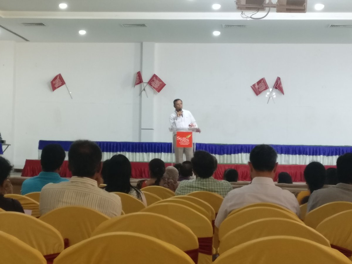 The Director addressing Grade IX students and parents as they graduate to their next grade.
