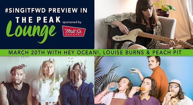 Win passes to a special #SingItFwd preview this Tuesday in #ThePeakLounge featuring <a href="/heyoceanband/">Hey Ocean!</a> <a href="/peachpit17/">Anna Parsons</a> and @louiseburnsmusic enter at thepeak.fm/win ift.tt/2pgmLTM