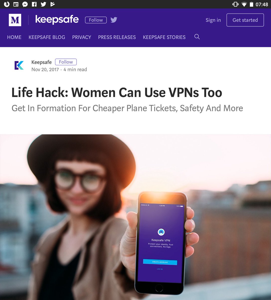 katebevan's tweet photo. LAYDEEZ!!!! Worried that VPNs are too hard for your fluffy ladybrain??? Never fear, a fuckwitted BroCo called @keepsafe is here!!!!! All our problems are SOLVED!!! https://t.co/cGQzkrnr0N