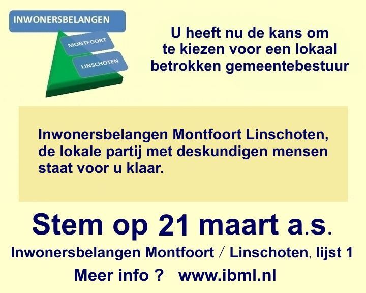 Inwonersbelangen Montfoort Linschoten tweet media